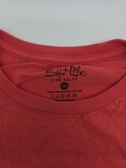 Salt Life T-Shirt Men L Longsleeve Graphic Print Logo Orange.#45947