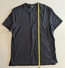 Murano Liquid Luxury Slim Fit Men’s T-Shirt in black Sz Lg Cotton Crew Neck