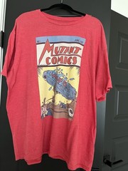 Men’s Big & Tall 3XL Red Mutant Comics Graphic Print Crew Neck T-Shirt