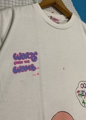 Vintage Words From The Womb Tshirt XL Funny Baby Newborn Fetus Cartoon 1991