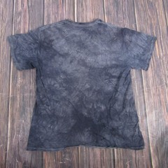 EdTees By The Mountain Shirt Mens Large Black Eagle Graphic Tie Dye Print