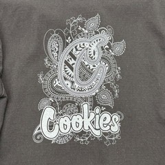 Cookies SF Shaka Wear Mens Medium Black Paisley Graphic T-Shirt Super Max Heavy