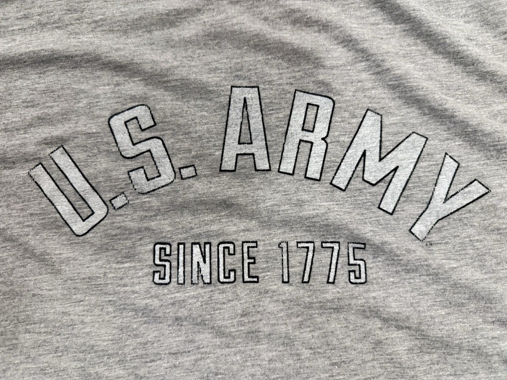 “US Army Since 1775” Logo Ash Gray Heather T-Shirt by MV Sport – Size XL – NWT