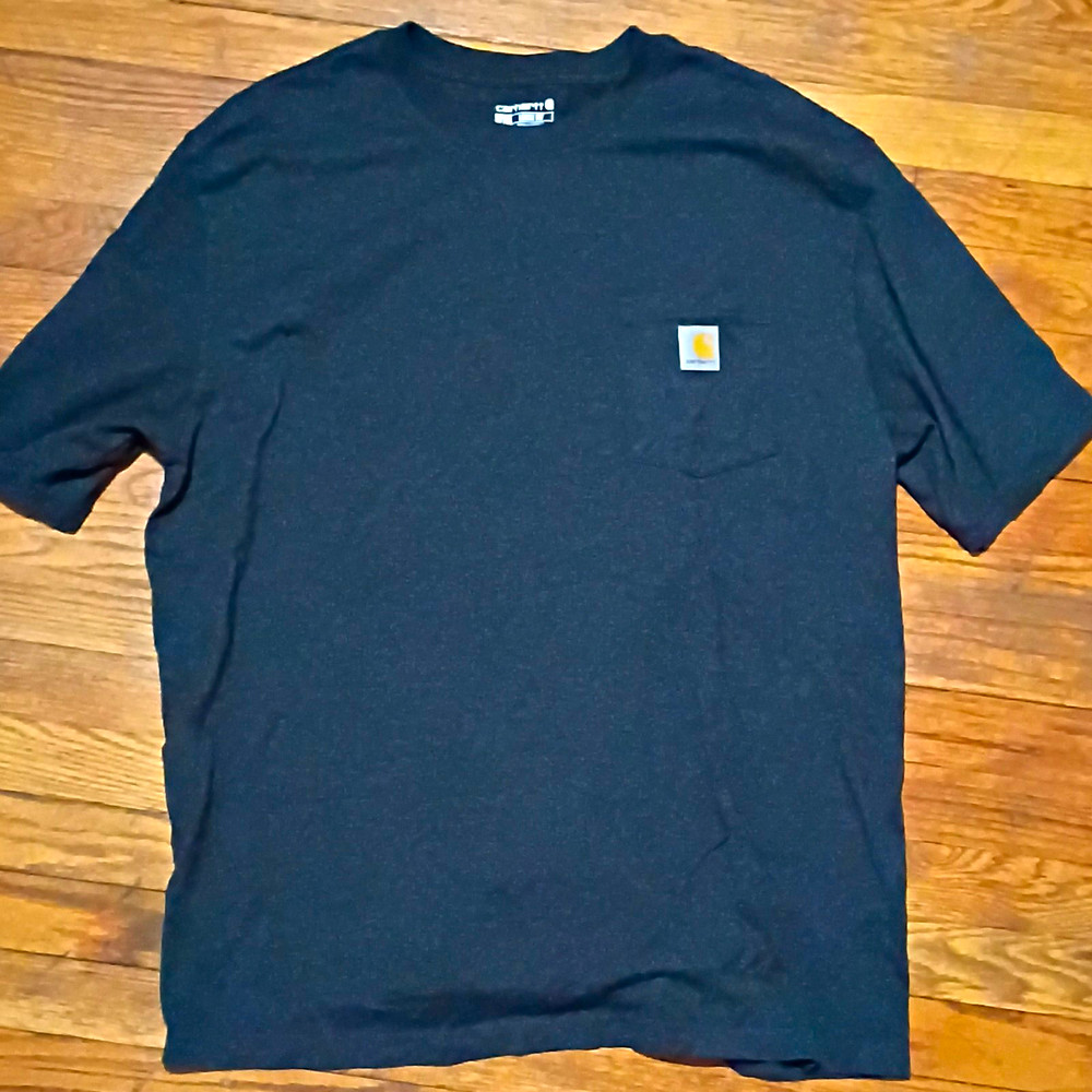 Carhartt Men’s XL Pocket T-Shirt Carbon Heather Short Sleeve Loose Fit K87-M