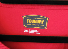 3 Foundry Crew Neck T-Shirt Men’s 2XL Short Sleeve Red Blue and Gray NWT