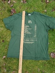 McDonald’s McGold Card Receipt Thank You Green Crew T-Shirt Men’s XL