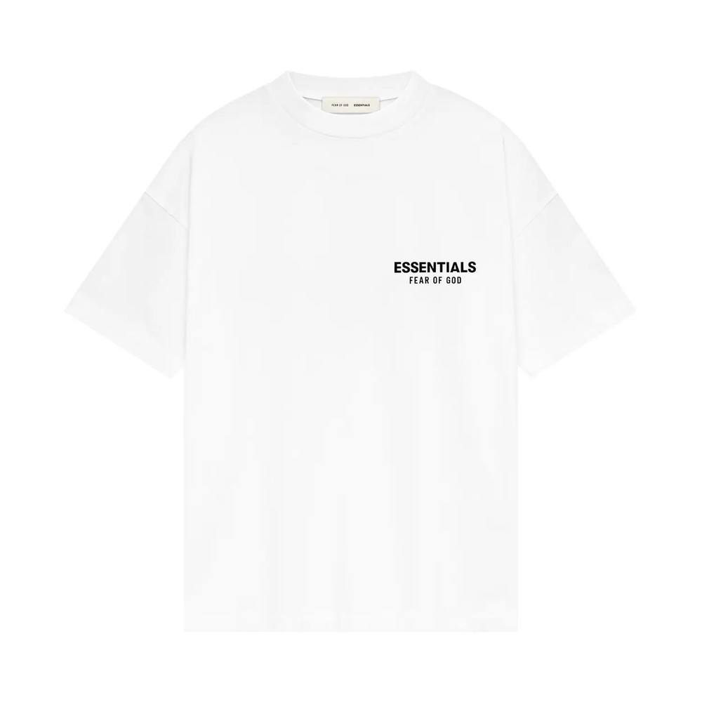 Fear of God Essentials Classic Tee ‘Bright White’ XS Size Oversized T-Shirt SS25