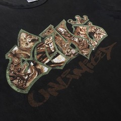 ECHO UNLIMITED Vintage 1995 Faces Graffiti T-shirt – 90s Ecko Hip Hop Rap Tee