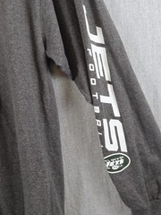 New York Jets Football Men’s XL Long Sleeve T Shirt NFL Team Apparel Gray NEW