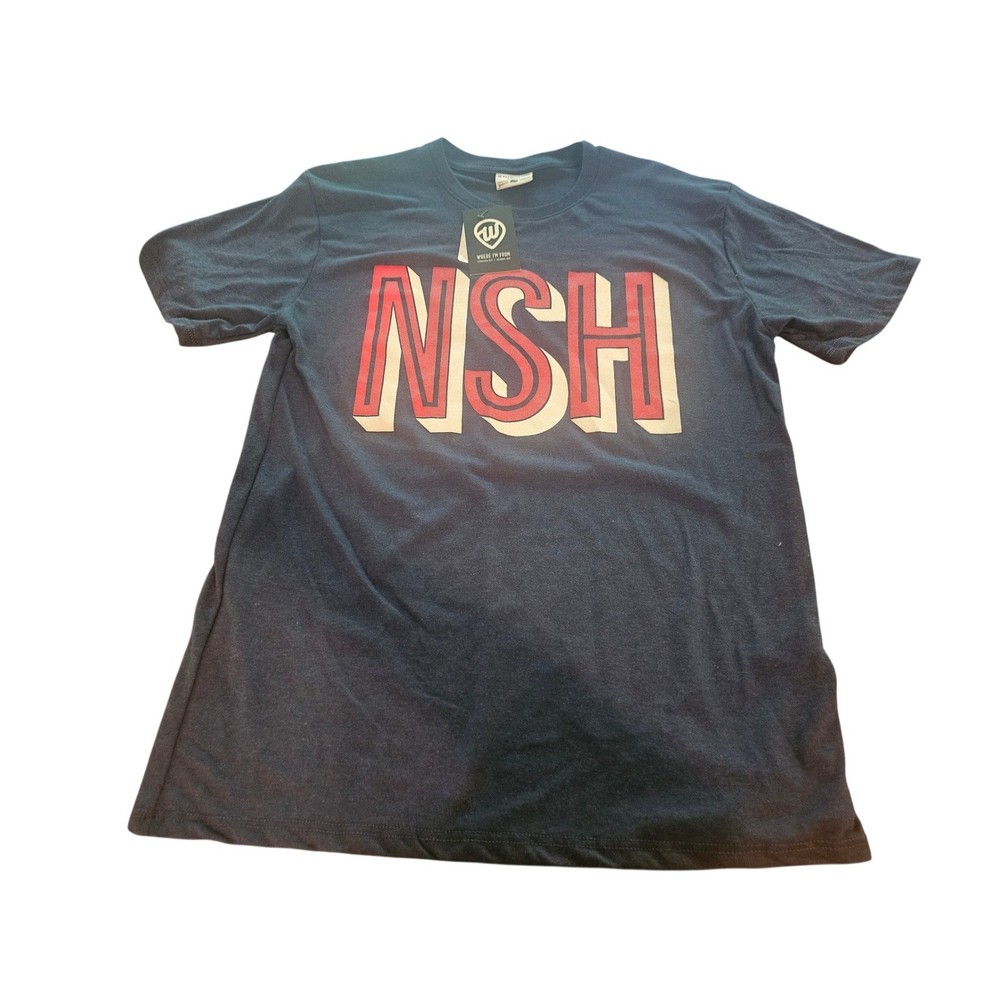 Where I’m From T-Shirt Mens Small Navy NSH Nashville Graphic Tri-Blend Tee