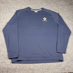 Peter Millar Shirt Men’s XXL Navy Blue Long Sleeve Performance Logo