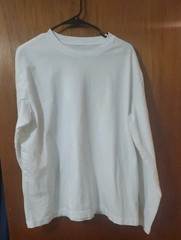 Original Use Men’s T-Shirt, XL – White – long sleeve No Imperfections