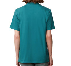 FILA T Shirt Mens Medium Short Sleeve Eagle Graphic Crew Neck Tee Pacific Green