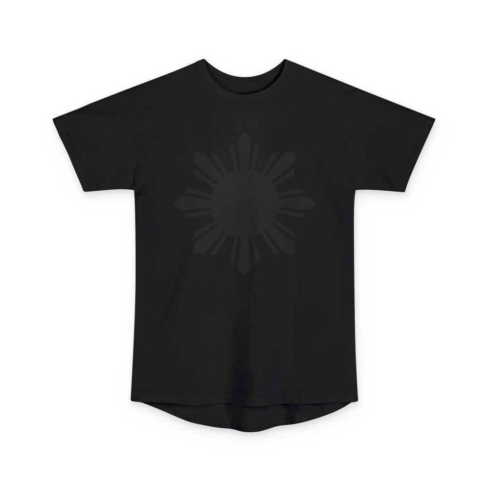 Filipino Sun Longline Drop Tail Tee Pinoy shirt Streetwear Urban Long Body S-2XL