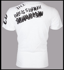 $69 TRUE RELIGION White Black STENCEL Short Sleeve Graphic T-shirt NWT