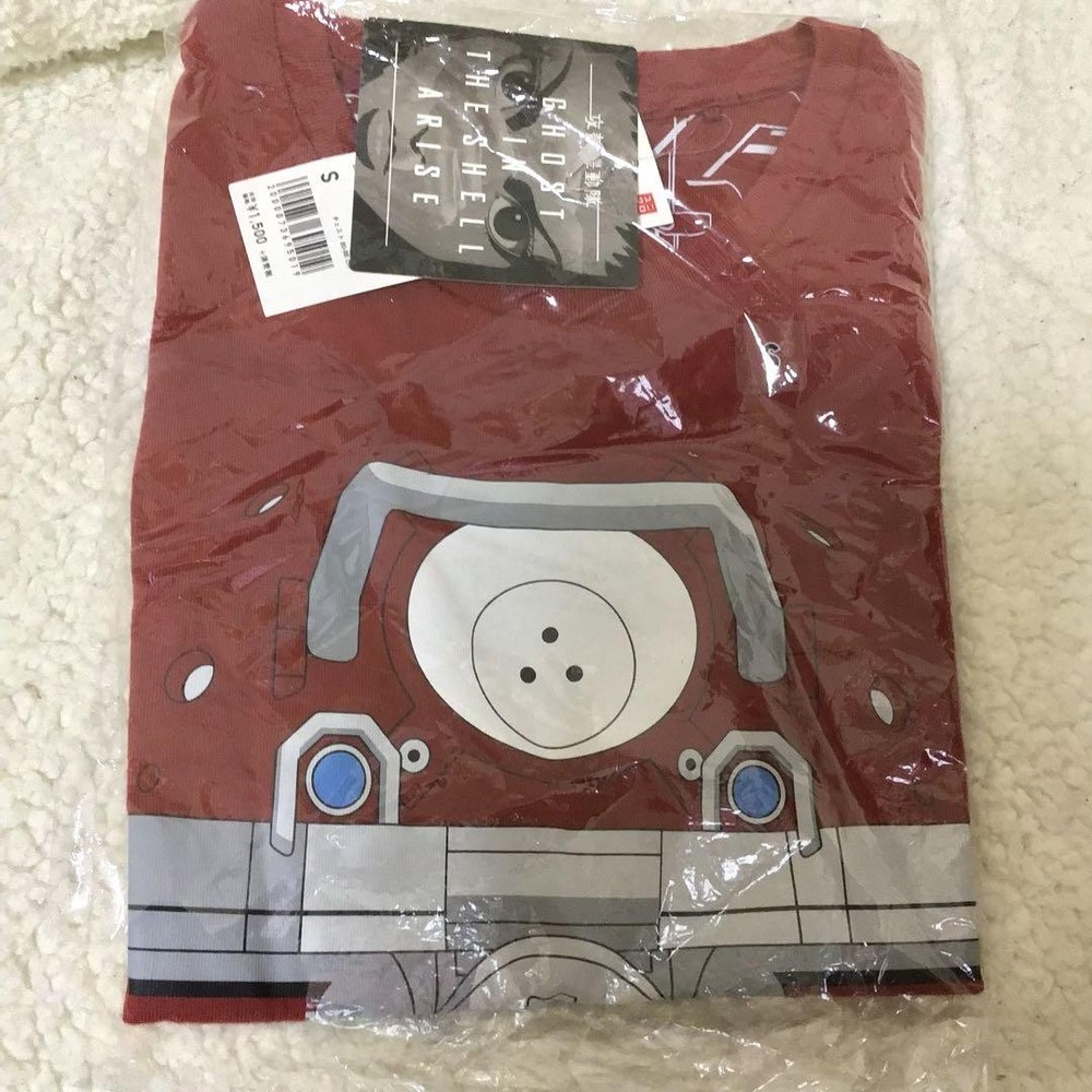 UNIQLO UT Ghost in the Shell ARISE T-Shirt US Size XS (JP S) Red Anime