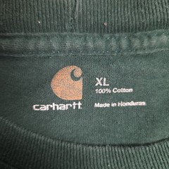 Carhartt logo K87 Pocket T Shirt Mens XL Hunter Green Short Sleeve Original Fit