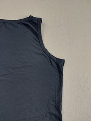 Lapasa Men Undershirt L Navy Blue Logo Crew Neck Sleeveless Pullover Tank Wear