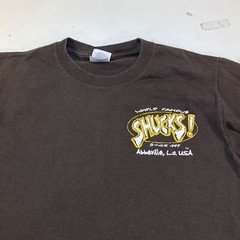 SHUCKS CAJUN RESTAURANT BAR Abbeville LOUISIANA LONG SLEEVE TEE T SHIRT Mens S