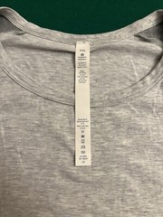 Lululemon Shirt Men XXL Grey Bodhi Short Sleeve Heathered Grey Raglan Two Tone