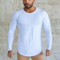 Zonbailon men’s t-shirt quick dry breathable sports fashion slim long sleeve