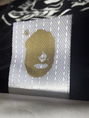 A Bathing Ape BAPE Ape Head Logo Graphic Tee Black/White Crew Neck Cotton M