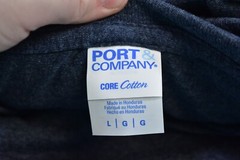 15 Port & Company Core Cotton Heather Blue Short Sleeve Blank T-Shirt Tee Mens L