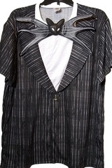 Nightmare Before Christmas Costume T Shirt Disney Novelty Tuxedo Style 3D Tee XL