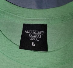 Size LARGE Mens Crenshaw Skate Club Seafoam Mint T-Shirt Graphic Print Tee EUC