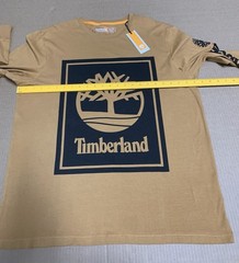 Timberland Shirt Mens XL TAN Long Sleeve Box Logo Graphic Tee – NEW with tag