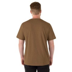Milwaukee Men’s X-Large Brown Cotton/Polyester Short-Sleeve Hybrid Work T-Shirt