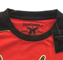 Men’s Bucheli T Shirt,Italian Style,Cotton Slim Fit,Stretch S XL….A26.A
