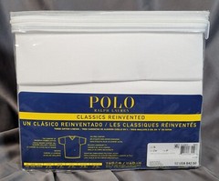 Polo Ralph Lauren 3 Classic Fit V-Neck T-Shirts S White Combed Cotton SHIPS FREE