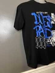 Outrank Shirt Mens Large Black Dues Paid Graphic Tee Streetwear Money Design