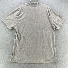 Hurley Mens T-Shirt Large L Graphic Logo Short Sleeve Gray Blended Fabric Camisa