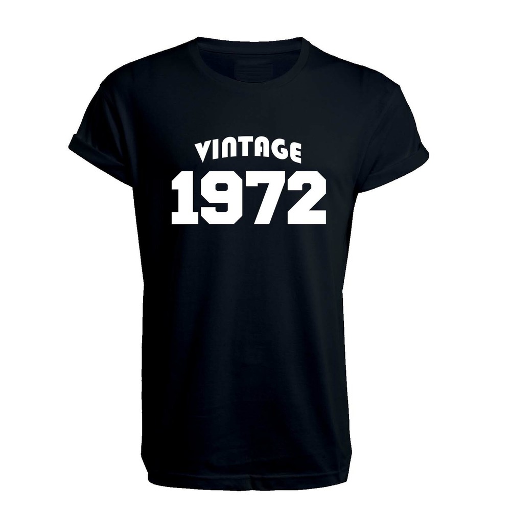 Vintage 1972 T Shirt – 50th Birthday T Shirt, Classic, Gift, Birth Year
