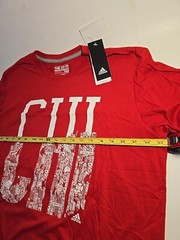 🚨 Adidas Originals Chicago Men’s Training T-Shirt Scarlet-White BQ1716 SZ XL