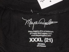 Maya Angelou Silhouette Tee-Shirt “Trying To Be Normal” Size 3XL Or 21 NWT