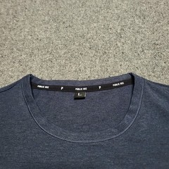 Public Rec Shirt Mens Large Heather Navy Go To Long Sleeve Performance Crewneck