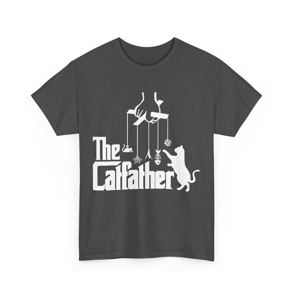 Funny Cat Dad Life The Catfather Fathers Day Mens Vintage T-Shirt