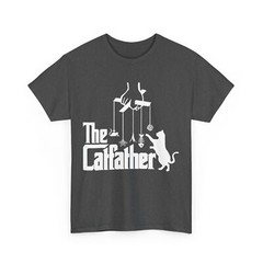 Funny Cat Dad Life The Catfather Fathers Day Mens Vintage T-Shirt