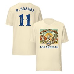 LOS ANGELES DODGERS SHIRT – ROKI SASAKI – 2025 SPRING TRAINING – ALL SIZES