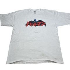 Bait X Batman Mens White Graphic Short Sleeve T Shirt DC Comics Size XL