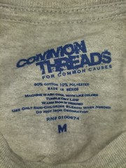 New Stop Global Warming T Shirt Mens Medium Earth Gray Common Threads