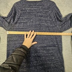 Pact Organic Cotton Henley Shirt Mens L Blue Space Dye Sustainable Eco Friendly