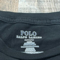 Polo Ralph Lauren T Shirt Mens M Black Pony Logo Crew Neck Classic Cotton