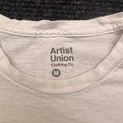 Artist Union Skeleton Cowboy Horse Graphic T-Shirt White Mens Medium