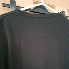 Levis Mens Black T Shirt Freedom Forever Size L 48″ Chest Good Used Condition