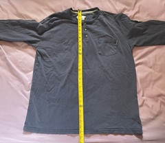 Tyndale FR Henley Shirt Mens XL Blue Long Sleeve Flame Fire Resistant Workwear