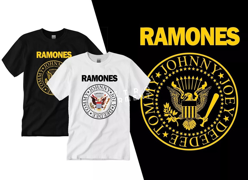 The Ramones 80’s Punk Rock Band T-shirt Tee Adult Men’s New